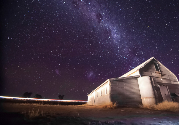 Carrathool - Gunbar Hall at night (603 x 422 px) Carrathool Shire -